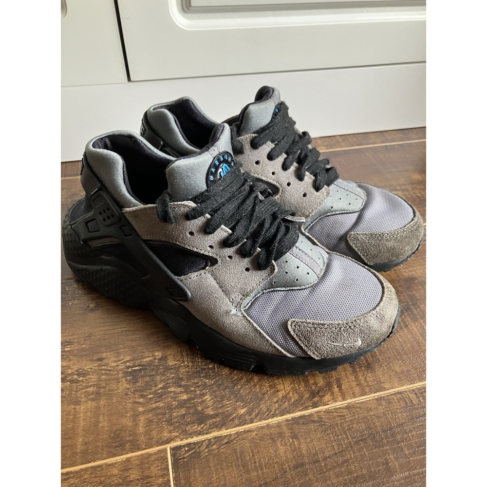 Nike Air Huarache GS DQ3661-001 Gray Black Youth Size 6.5Y Sneakers Shoes